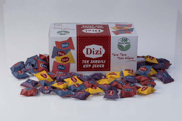 Dizi Tek Sargılı Küp Şeker 500 gr